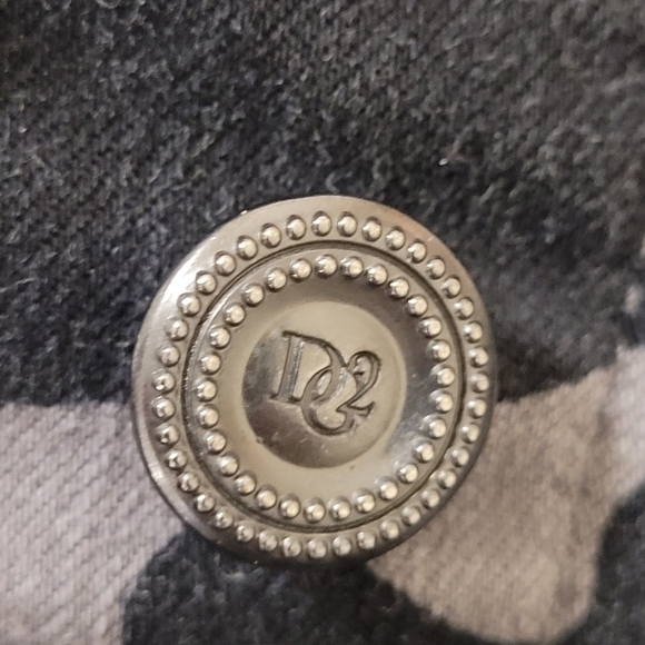 DG2 By Diane Gilman Reversible Denim Jacket grey camo - Picture 5 of 10